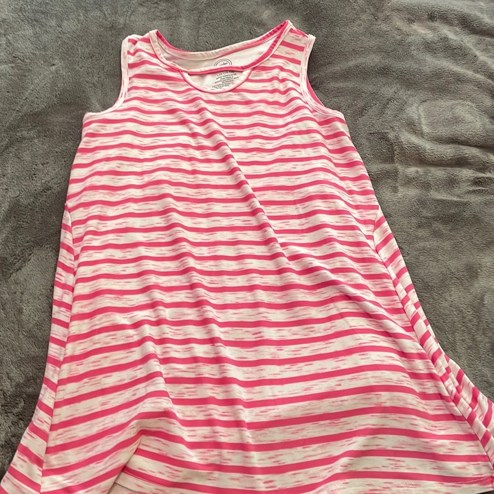 Wonder nation hot pink tank top Girls L 10-12
